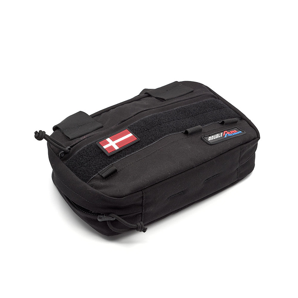 Eemann Tech - Danish Flag PVC Patch 3x5cm with Hook and Loop Fastener