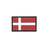 Eemann Tech - Danish Flag PVC Patch 3x5cm with Hook and Loop Fastener