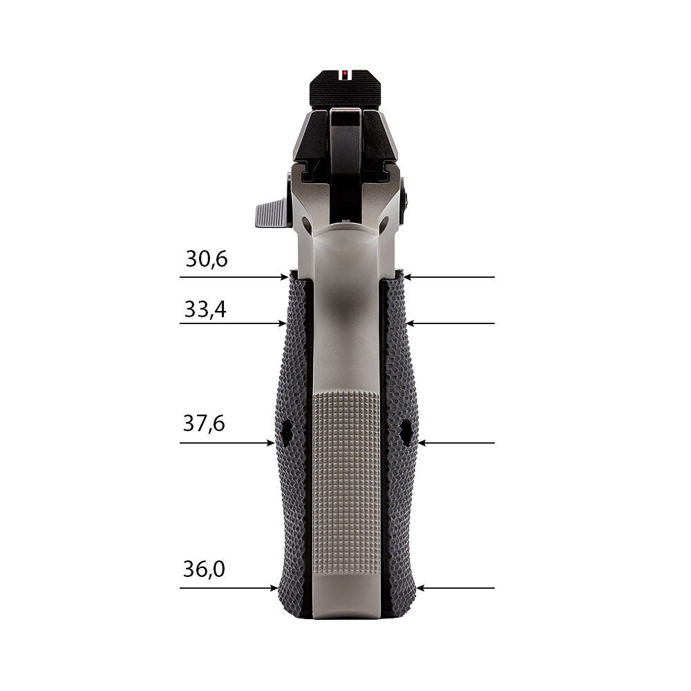 Eemann Tech - 3D Serrated Plastic Grips for CZ Shadow 1/2