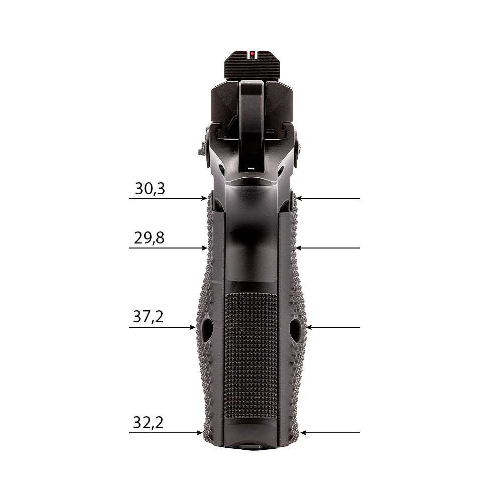 Eemann Tech - 3D Serrated Plastic Grips for CZ Shadow 2 Compact