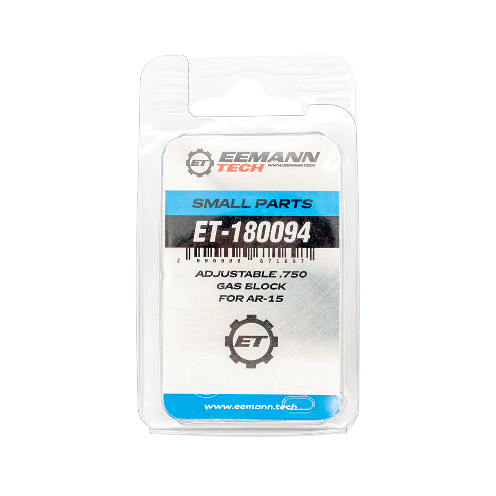 Eemann Tech - Adjustable .750 Gas Block for AR-15