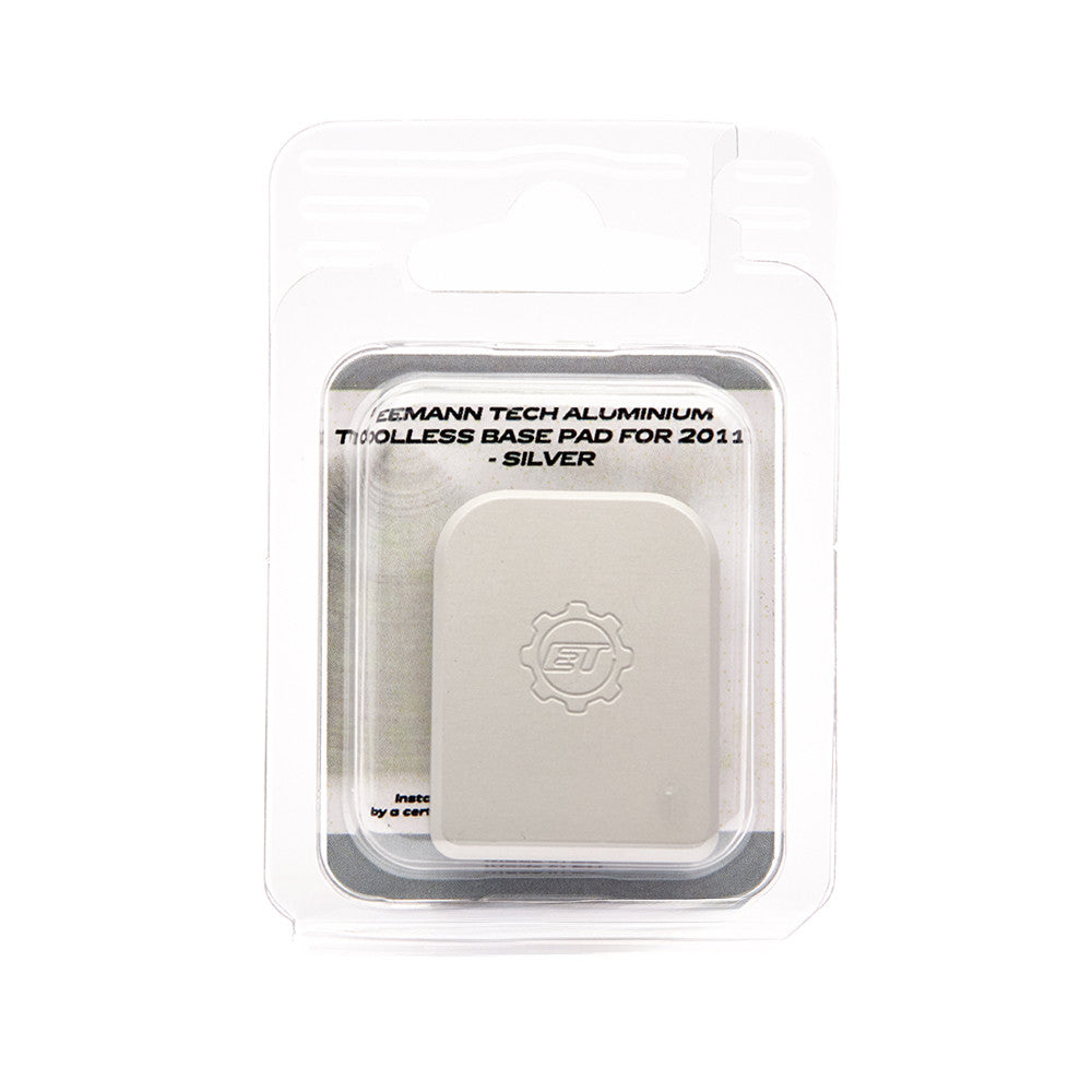 Eemann Tech - Aluminium Toolless Base Pad for 2011 - SILVER