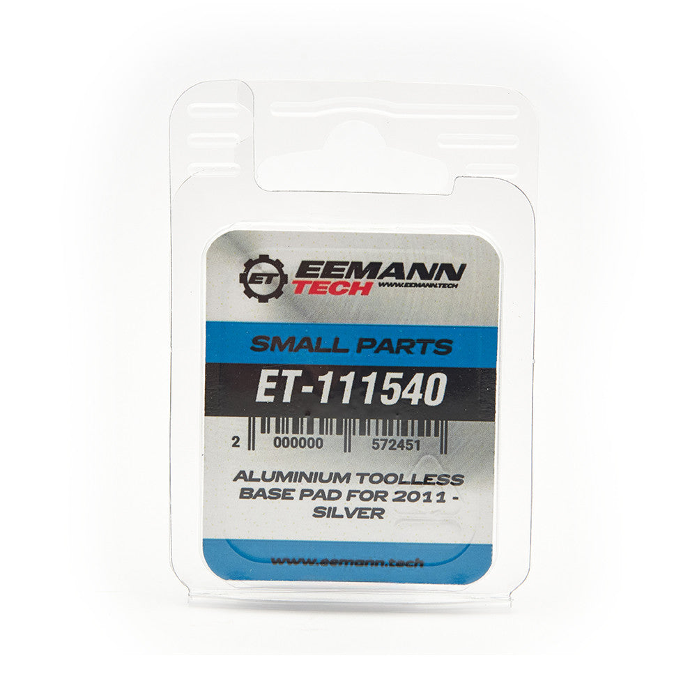 Eemann Tech - Aluminium Toolless Base Pad for 2011 - SILVER