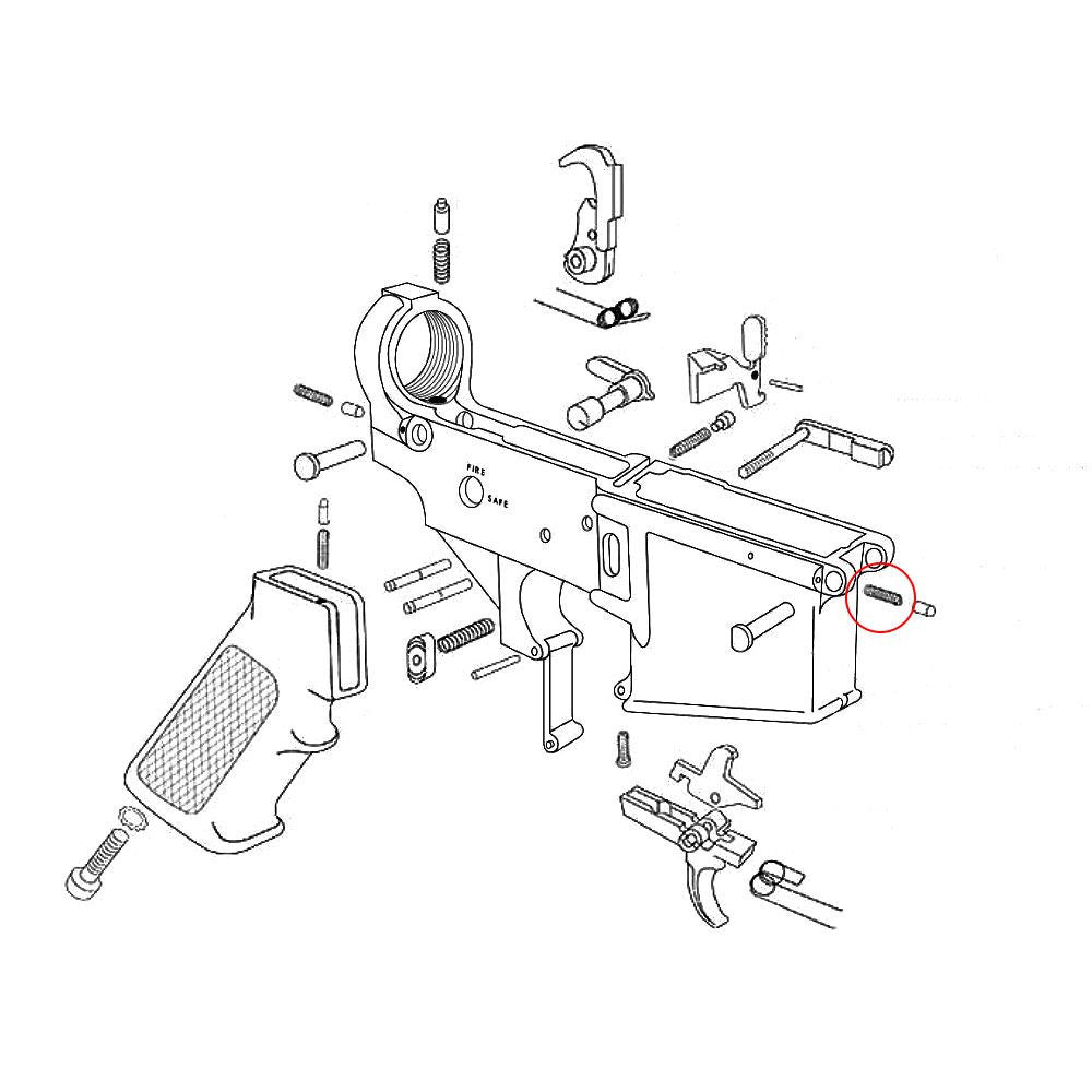Eemann Tech - AR-15 Pivot Detent Spring