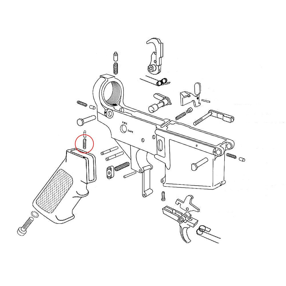 Eemann Tech - AR-15 Selector Detent Spring