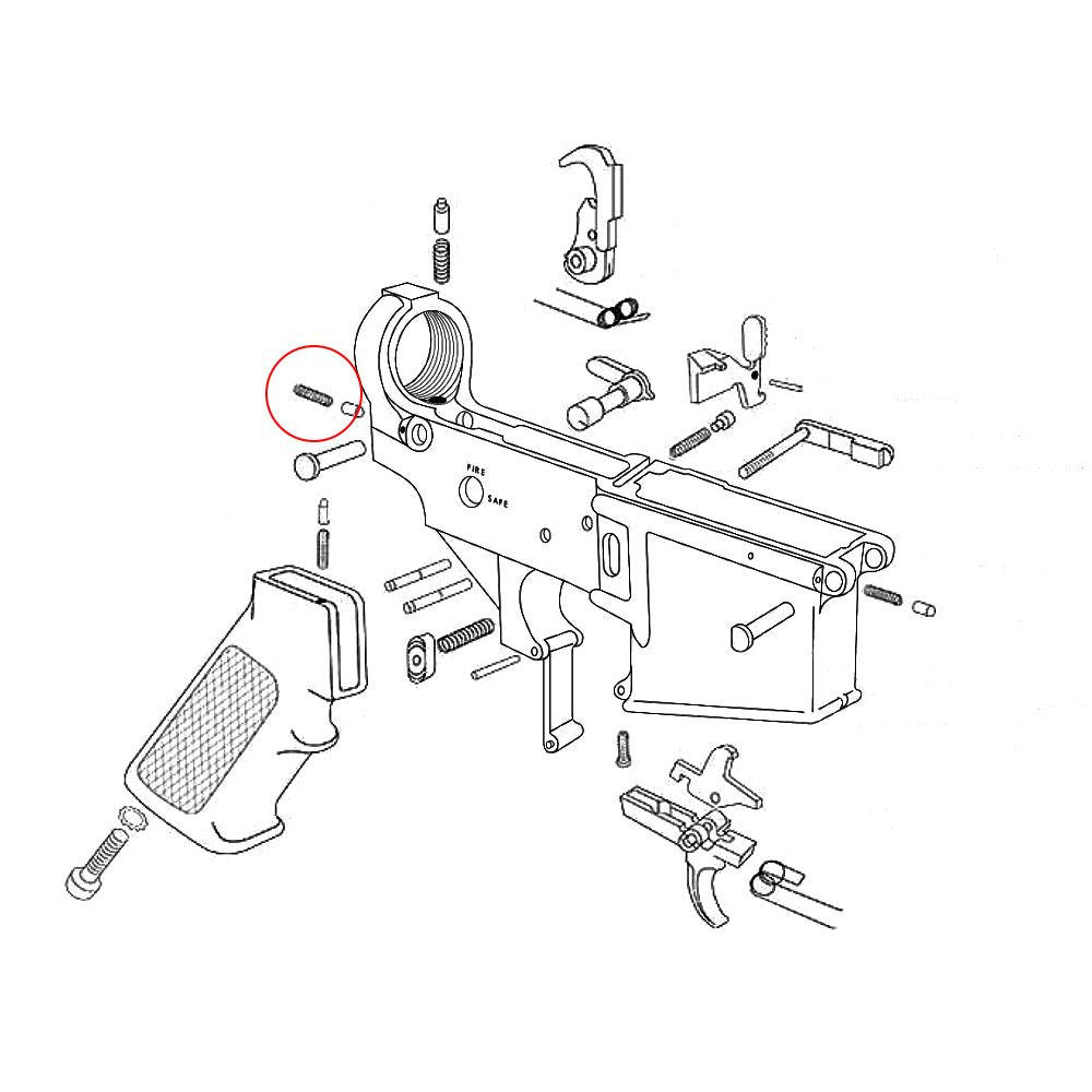Eemann Tech - AR-15 Takedown Detent Spring