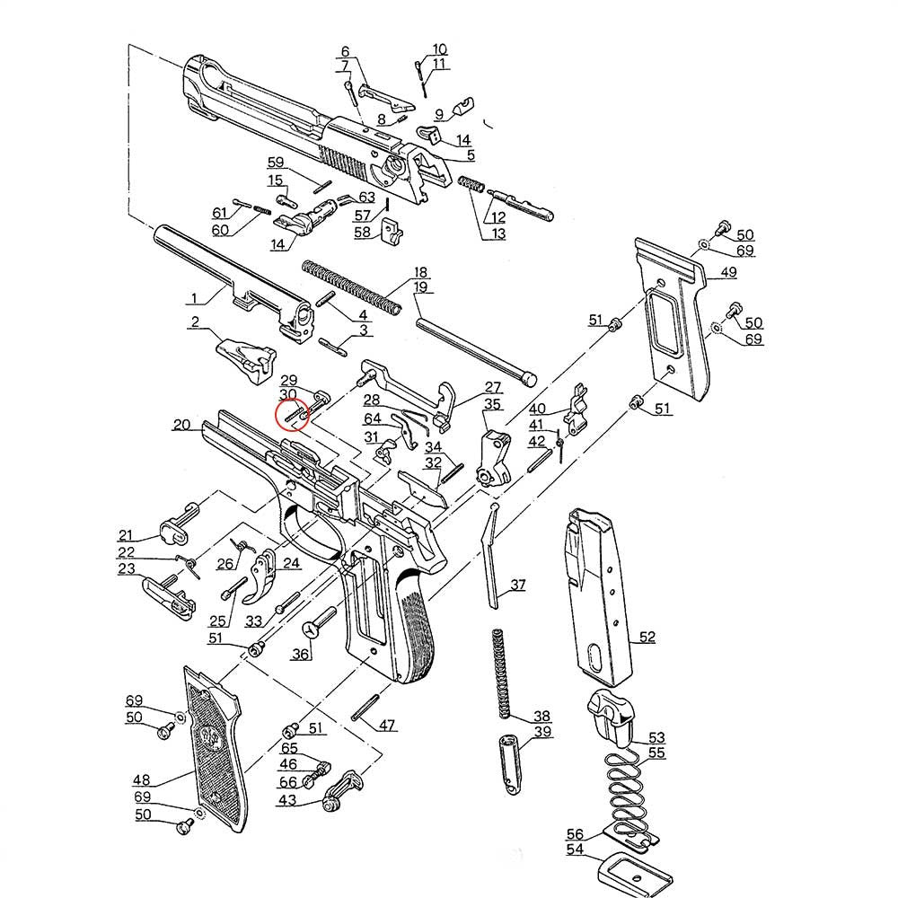 Eemann Tech - Disassembly Spring for Beretta 92/96/98