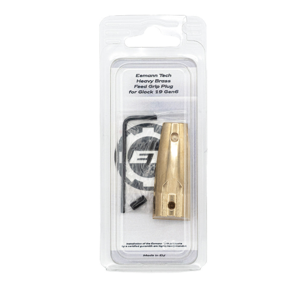Eemann Tech - Heavy Brass Feed Grip Plug for Glock 19 Gen6