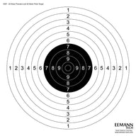 Eemann Tech - ISSF 25M Precision & 50M Pistol Target - 100pcs.