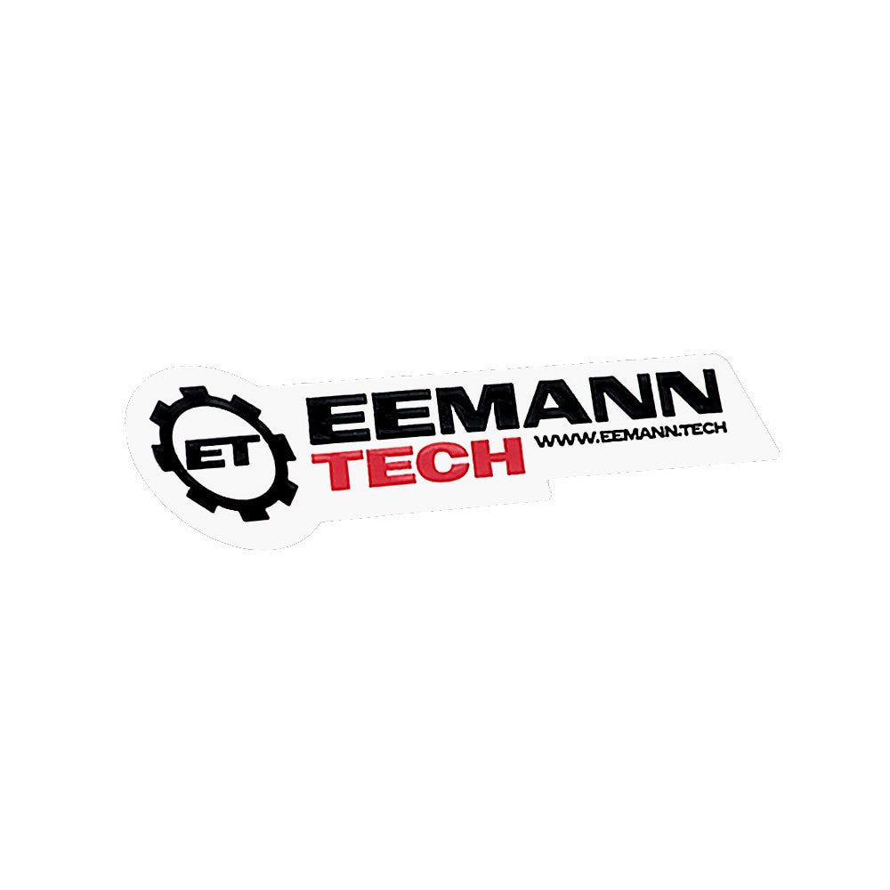 Eemann Tech - Logo 3D Sticker - White