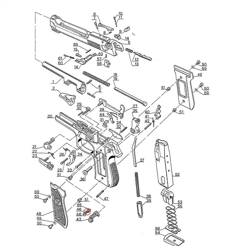 Eemann Tech - Magazine Catch Spring for Beretta 92/96/98