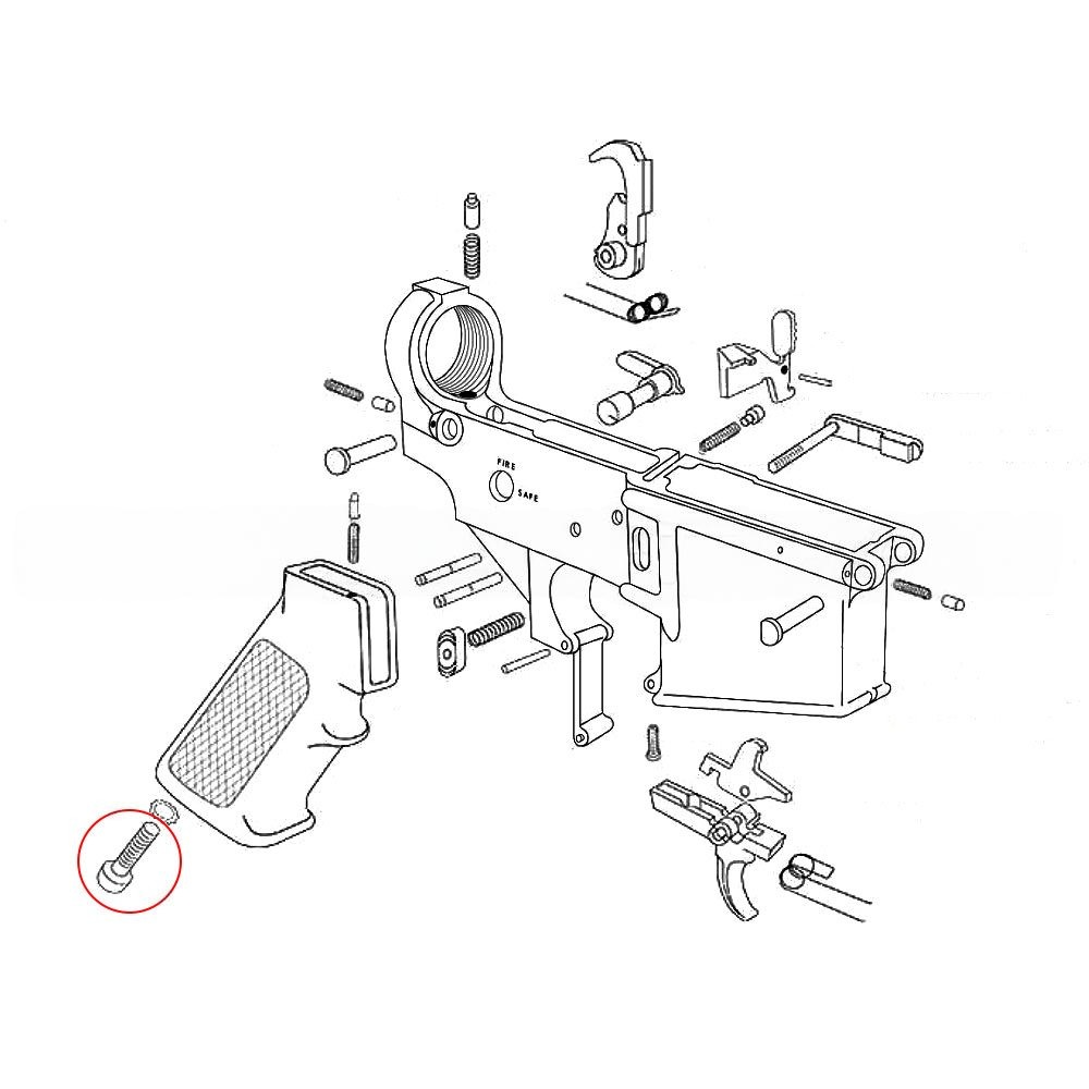 Eemann Tech - Pistol Grip Screw for AR-15