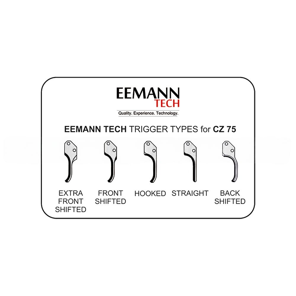 Eemann Tech - SA Trigger for CZ 75, Extra Front-Shifted / Extra Long Fingers