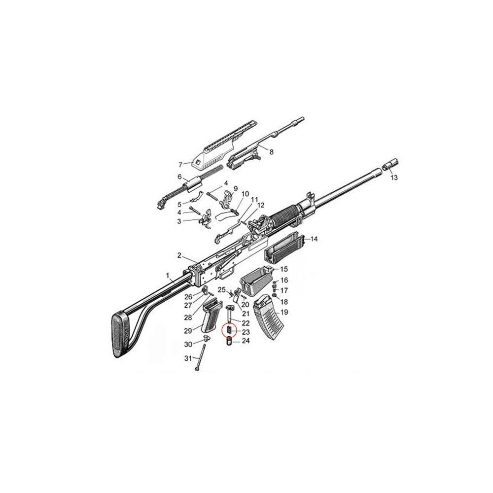 Eemann Tech - Slide Lock Spring for Molot-Vepr 12ga
