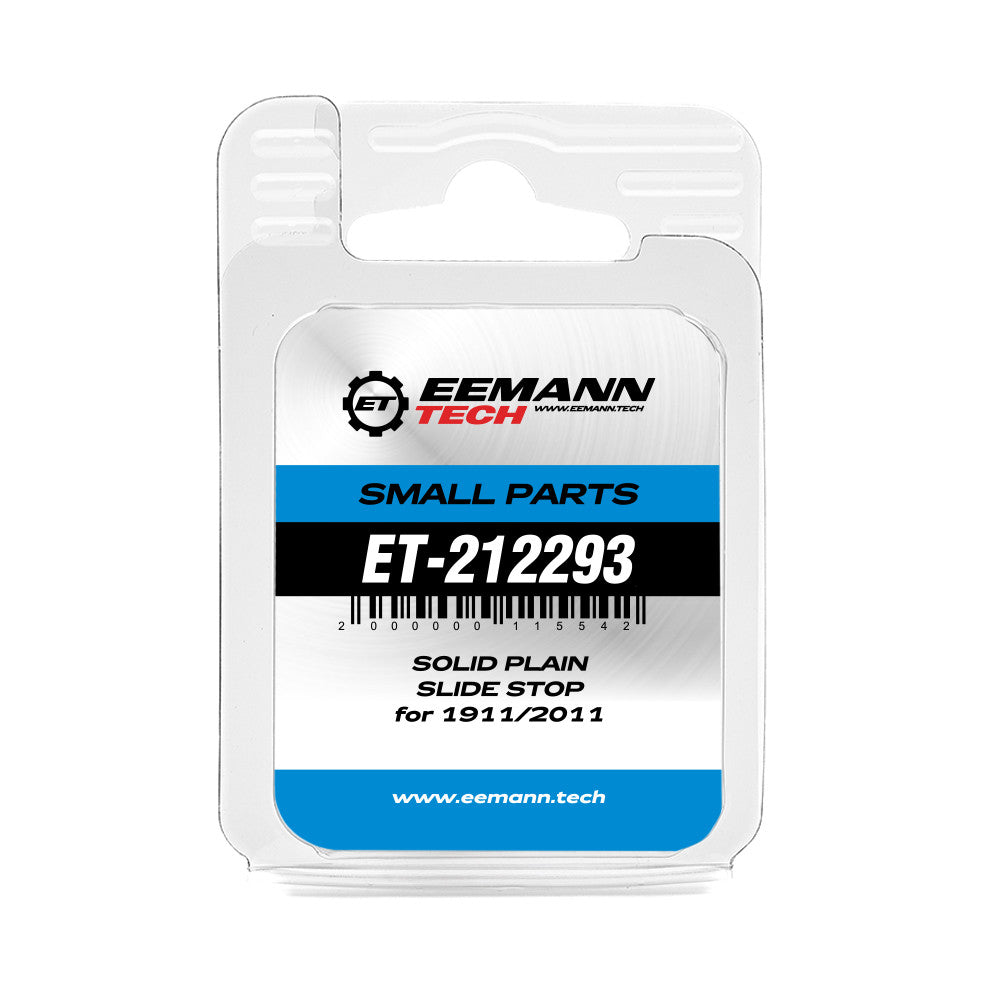 Eemann Tech - Solid Plain Slide Stop for 1911/2011 - Black