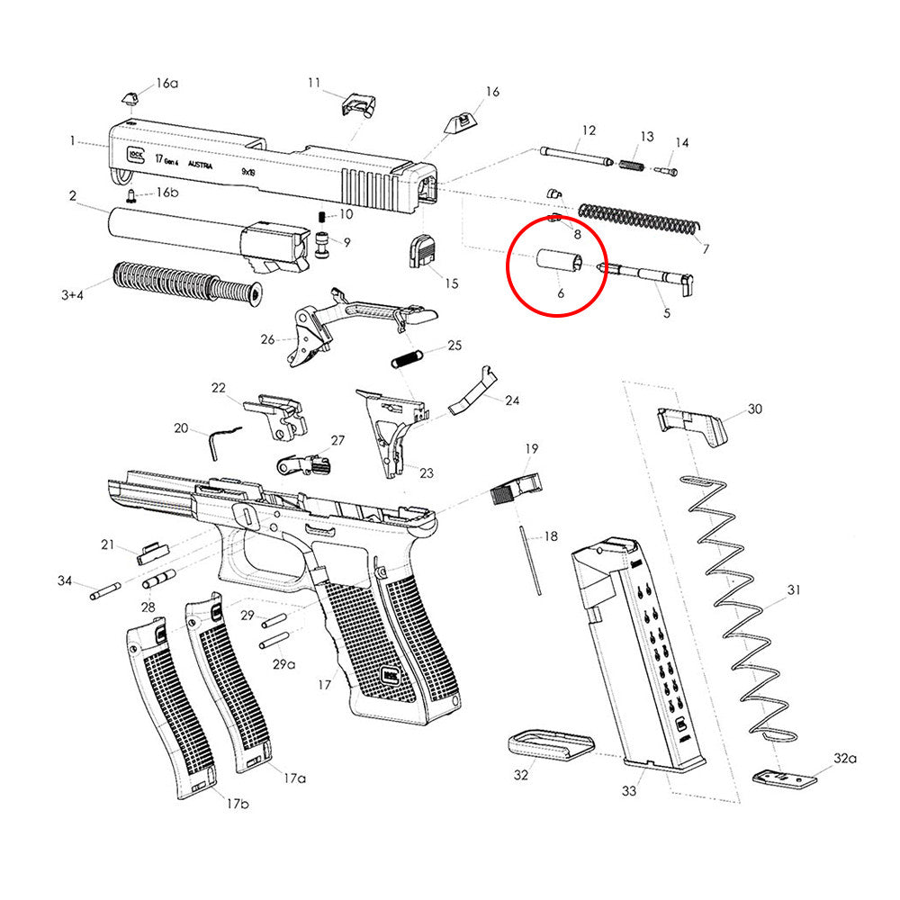 Eemann Tech - Spacer Sleeve for GLOCK