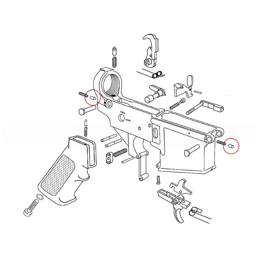 Eemann Tech - Takedown and Pivot Pin Detent for AR-15