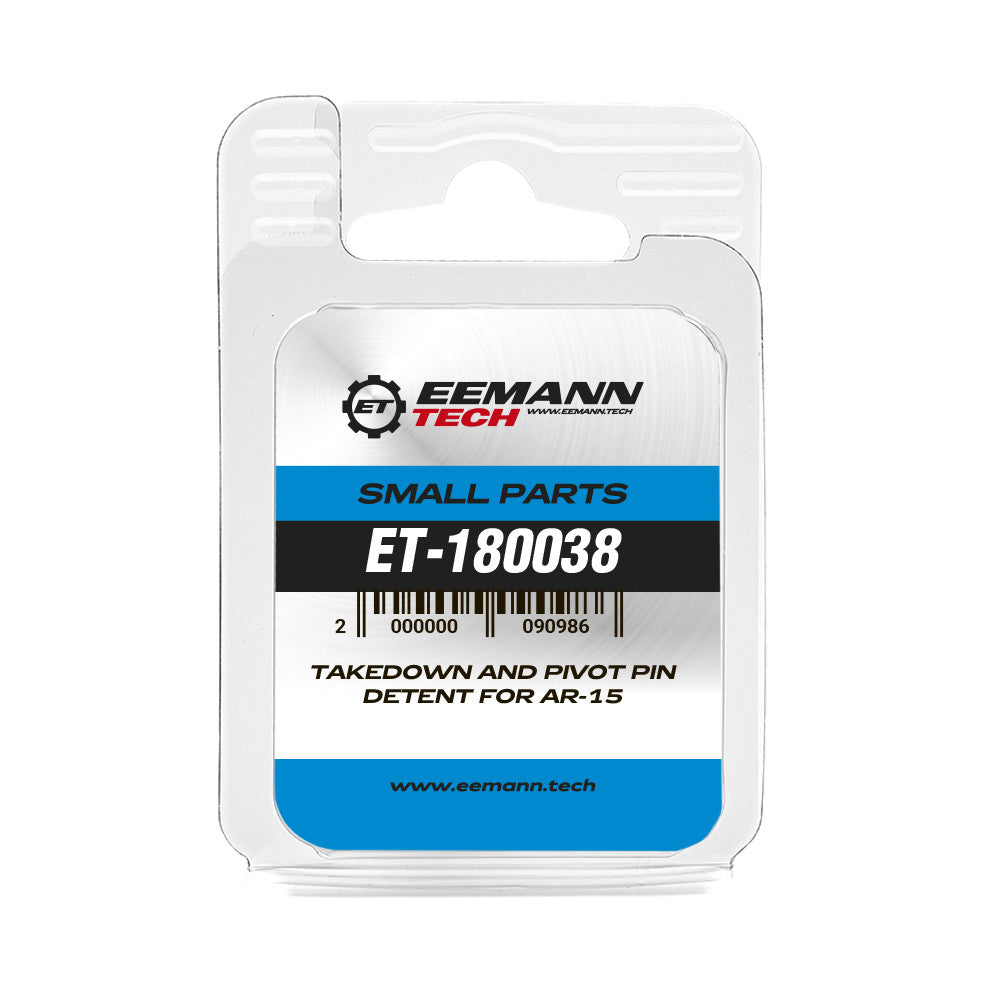 Eemann Tech - Takedown and Pivot Pin Detent for AR-15