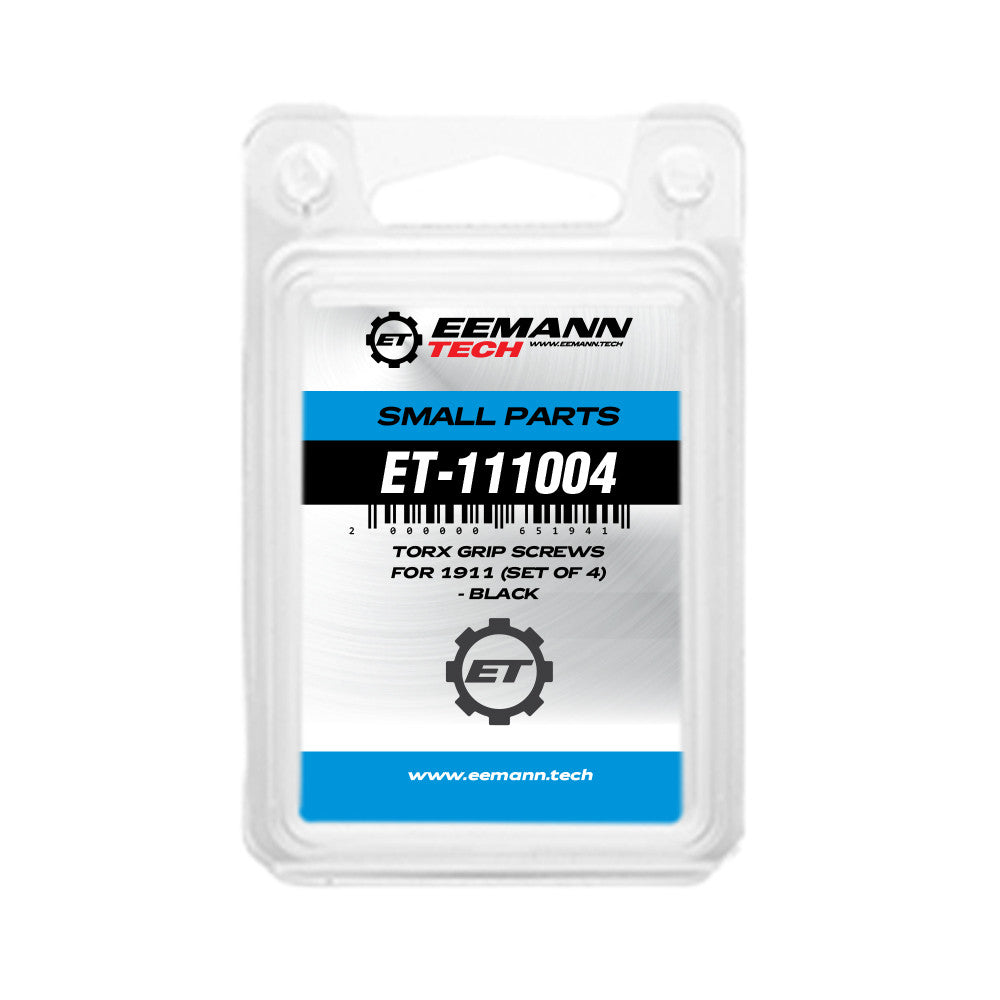 Eemann Tech - Torx Grip Screws for 1911 (Set of 4) - Black