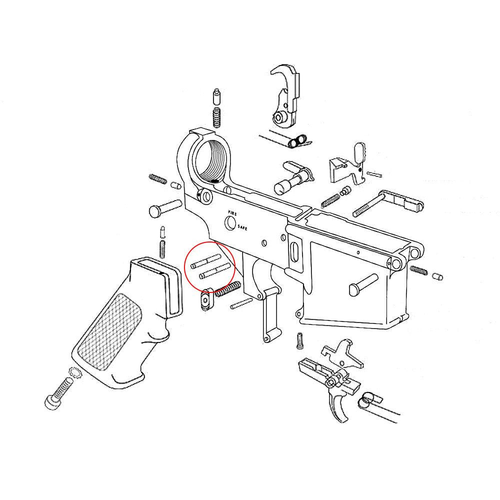 Eemann Tech - Trigger and Hammer Pin for AR-15