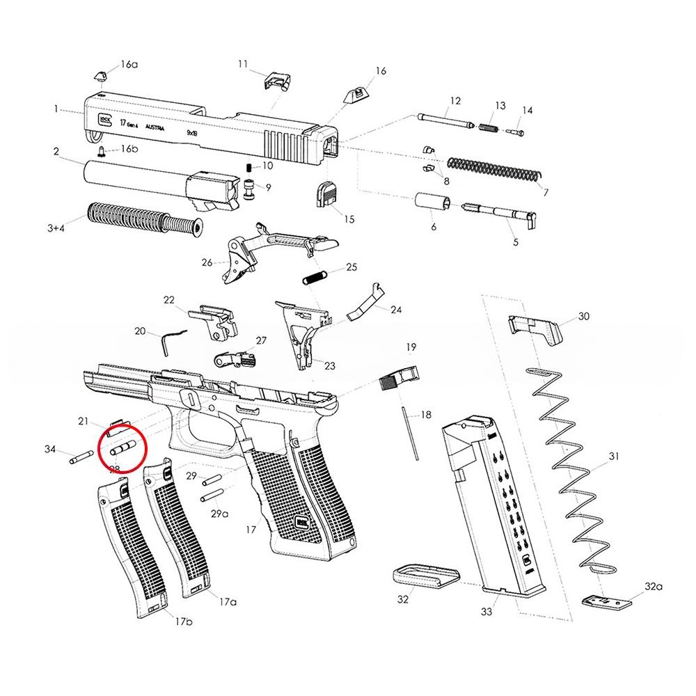 Eemann Tech - Trigger Pin for GLOCK