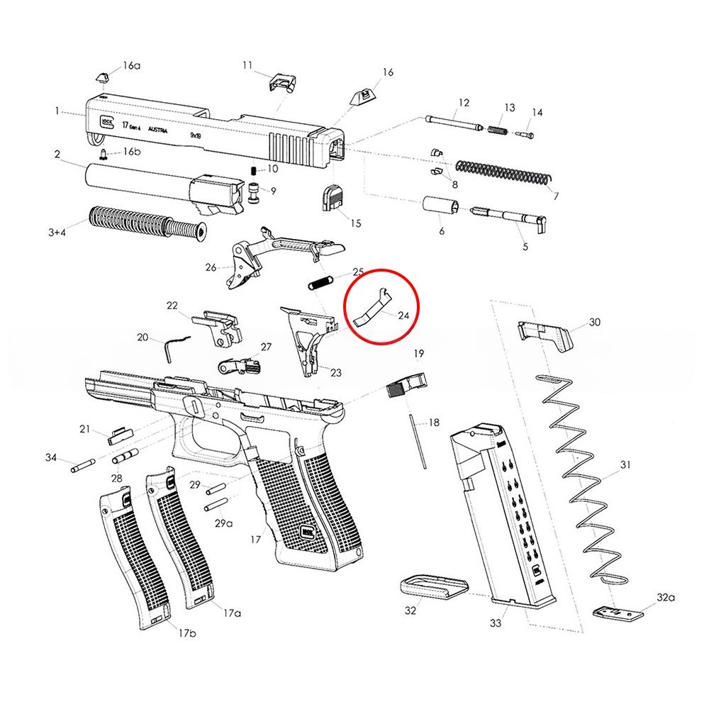Eemann Tech - Trigger Pull Connector for GLOCK