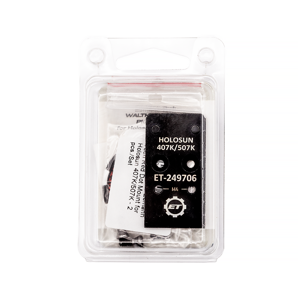 Eemann Tech - WALTHER PDP OR Plate Mount for Holosun 407K/507K