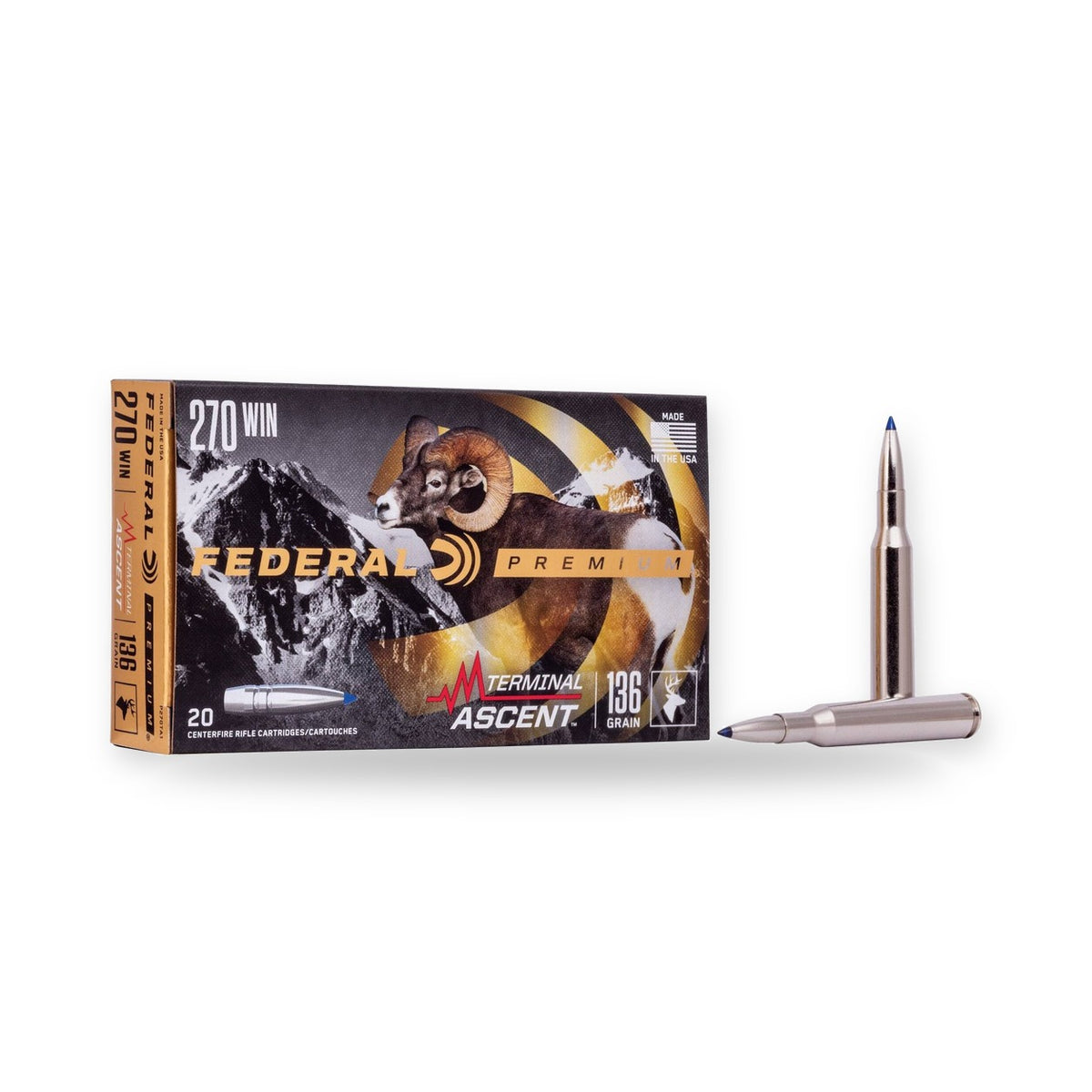 Federal - 270 Win - 136 gr - Terminal Ascent - 20/Box