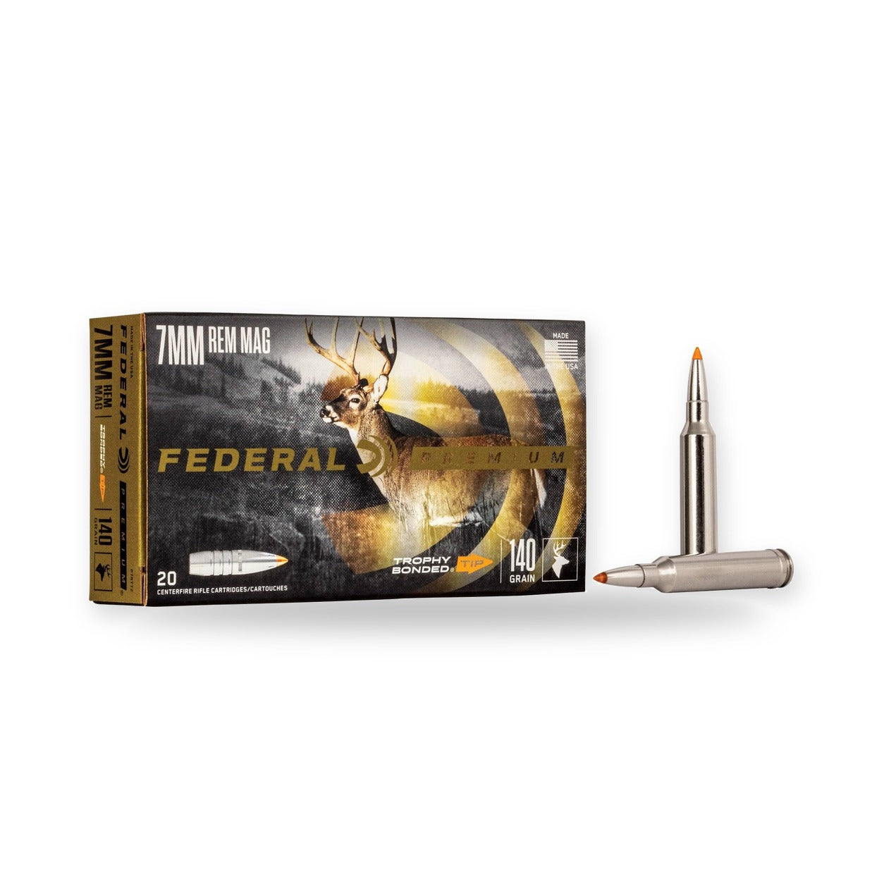Federal - 7mm Rem Mag - Vital-Shok - 140 gr - Trophy Bonded Tip - 20/Box