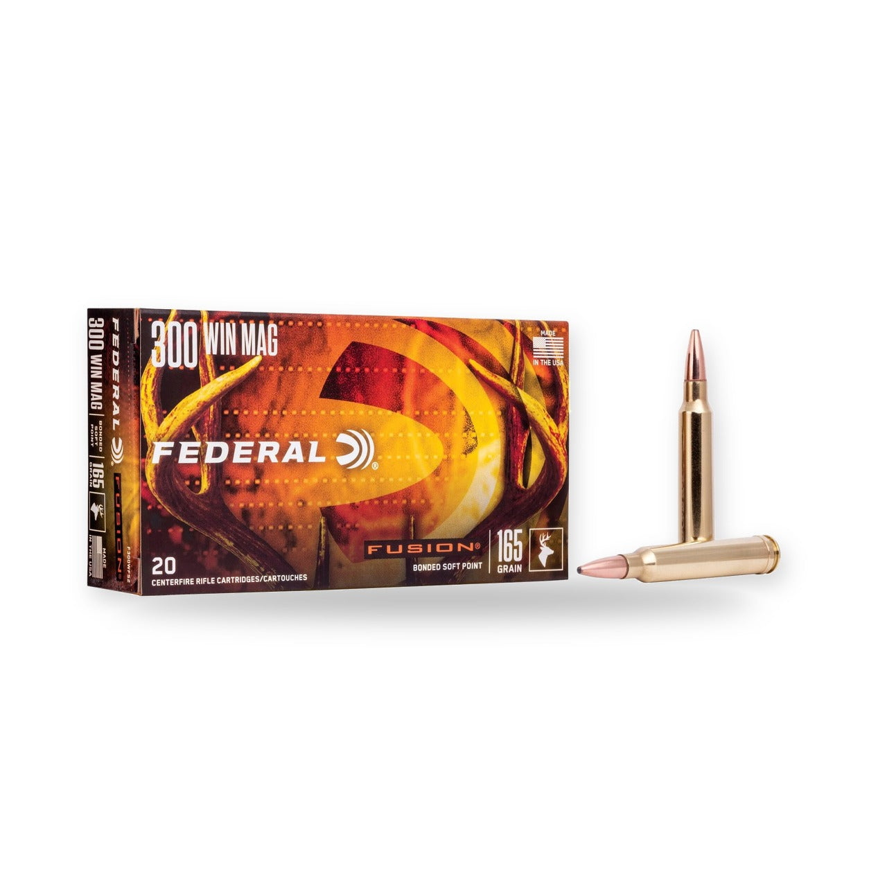 Federal - 300 Win Mag - Fusion - 165 gr - 20/Box
