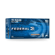 Federal - 22-250 Rem - Power-Shok - 55 gr - Jacketed SP - 20/Box