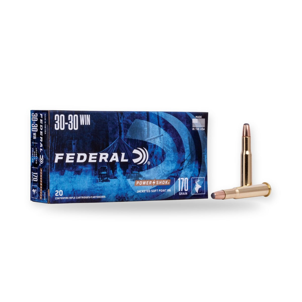 Federal - 30-30 Win - Power-Shok - 170 gr - Jacketed SP - 20/Box
