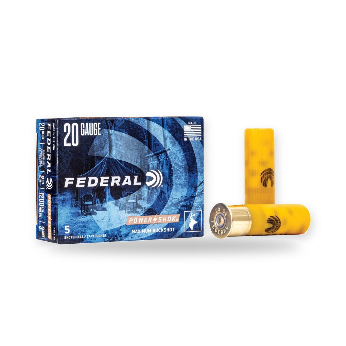 Federal - 20/70 - Power-Shok Buckshot - 20 Pellets - 5/Box