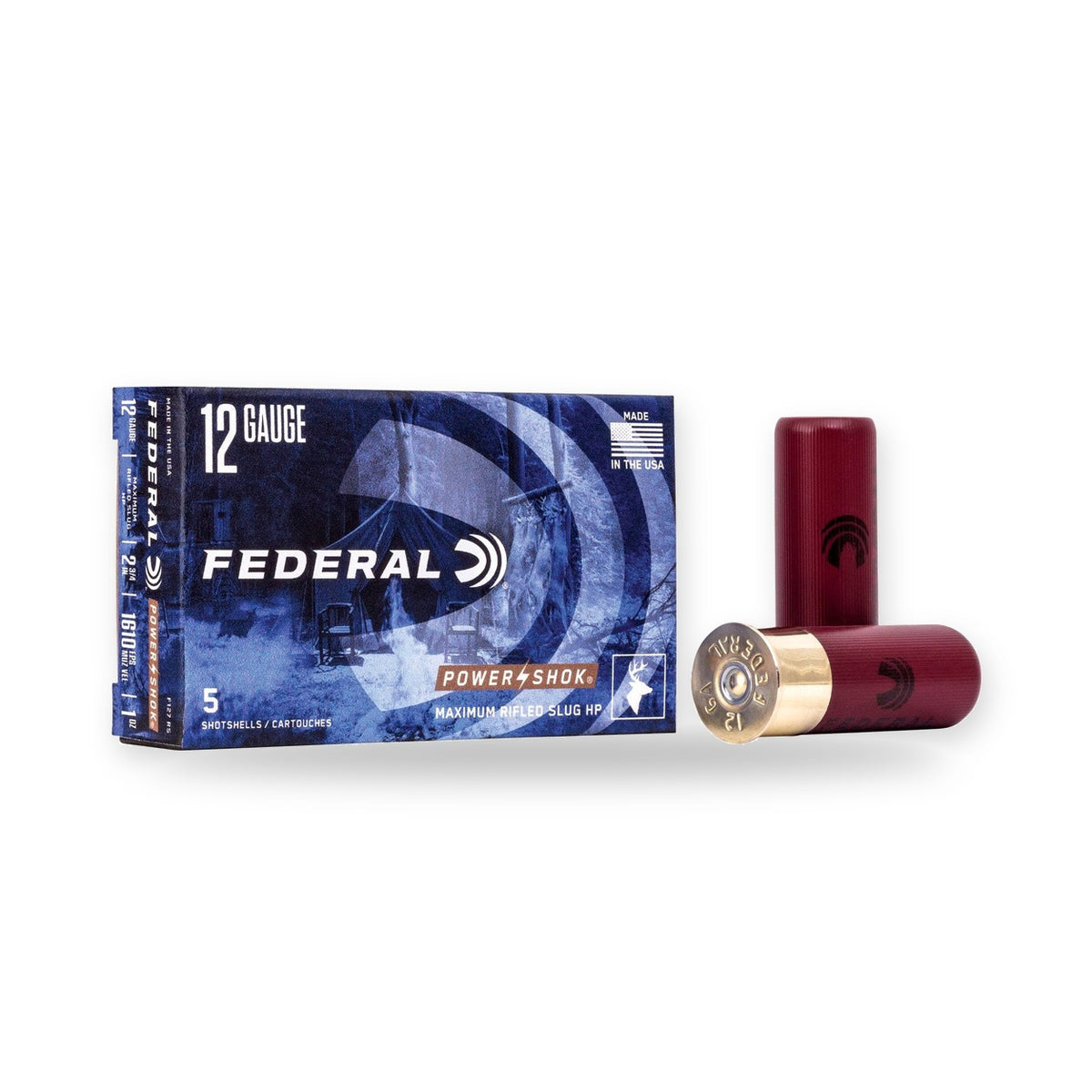 Federal - 12/70 - Power-Shok Rifled Slug - 28 g - 5/Box