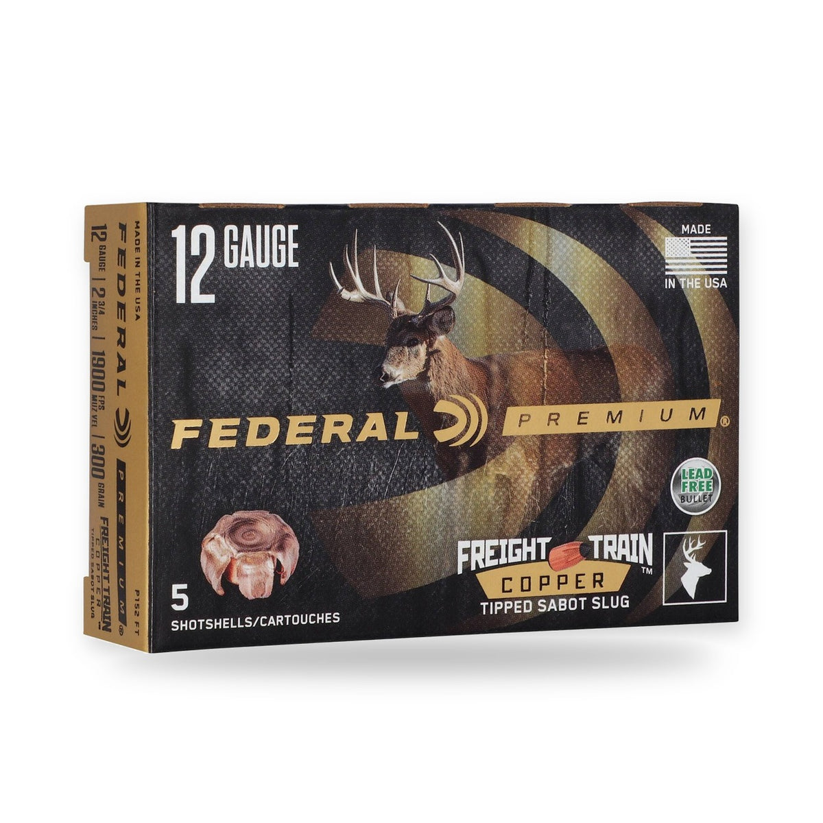Federal - 12/70 - Trophy Copper Sabot Slug - 300 gr - 5/Box