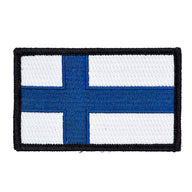 Eemann Tech - Finland Flag Embroidery Patch with Fastener Hook and Loop