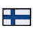 Eemann Tech - Finland Flag Embroidery Patch with Fastener Hook and Loop