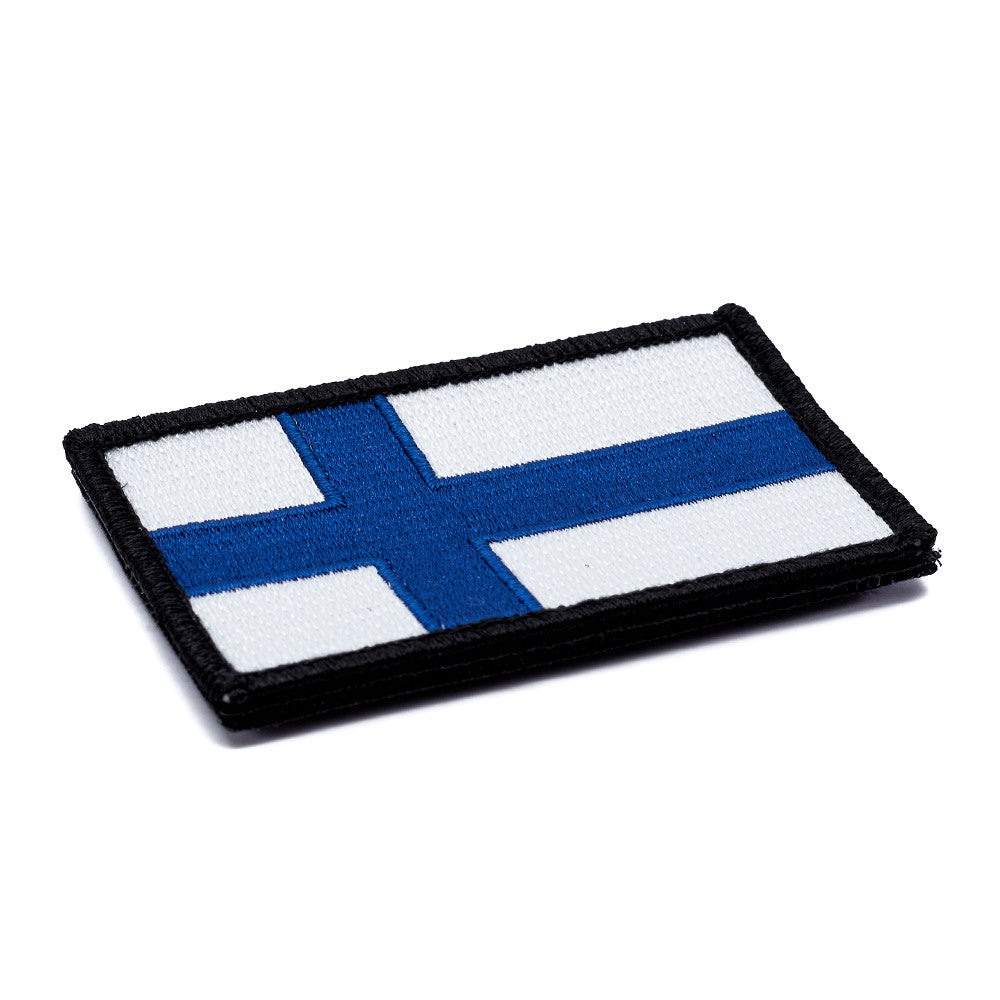 Eemann Tech - Finland Flag Embroidery Patch with Fastener Hook and Loop