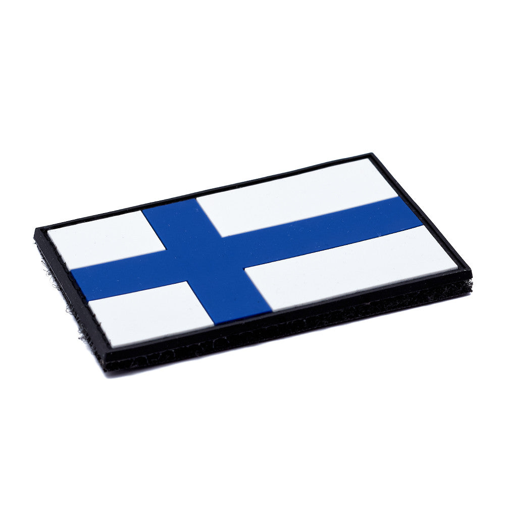 Eemann Tech - Finland Flag PVC Patch with Hook and Loop Fastener