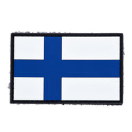 Eemann Tech - Finland Flag PVC Patch with Hook and Loop Fastener