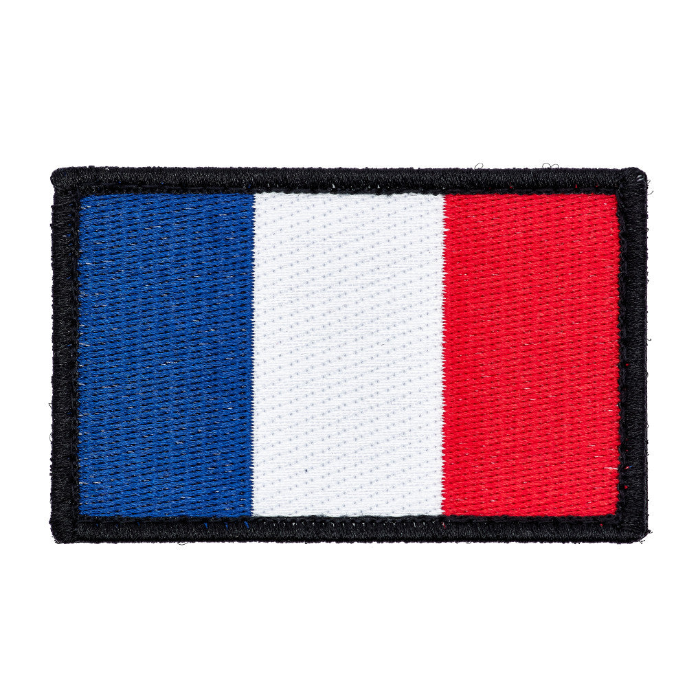 Eemann Tech - France Flag Embroidery Patch with Fastener Hook and Loop