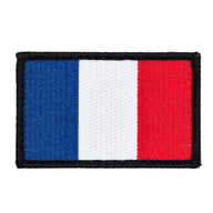 Eemann Tech - France Flag Embroidery Patch with Fastener Hook and Loop