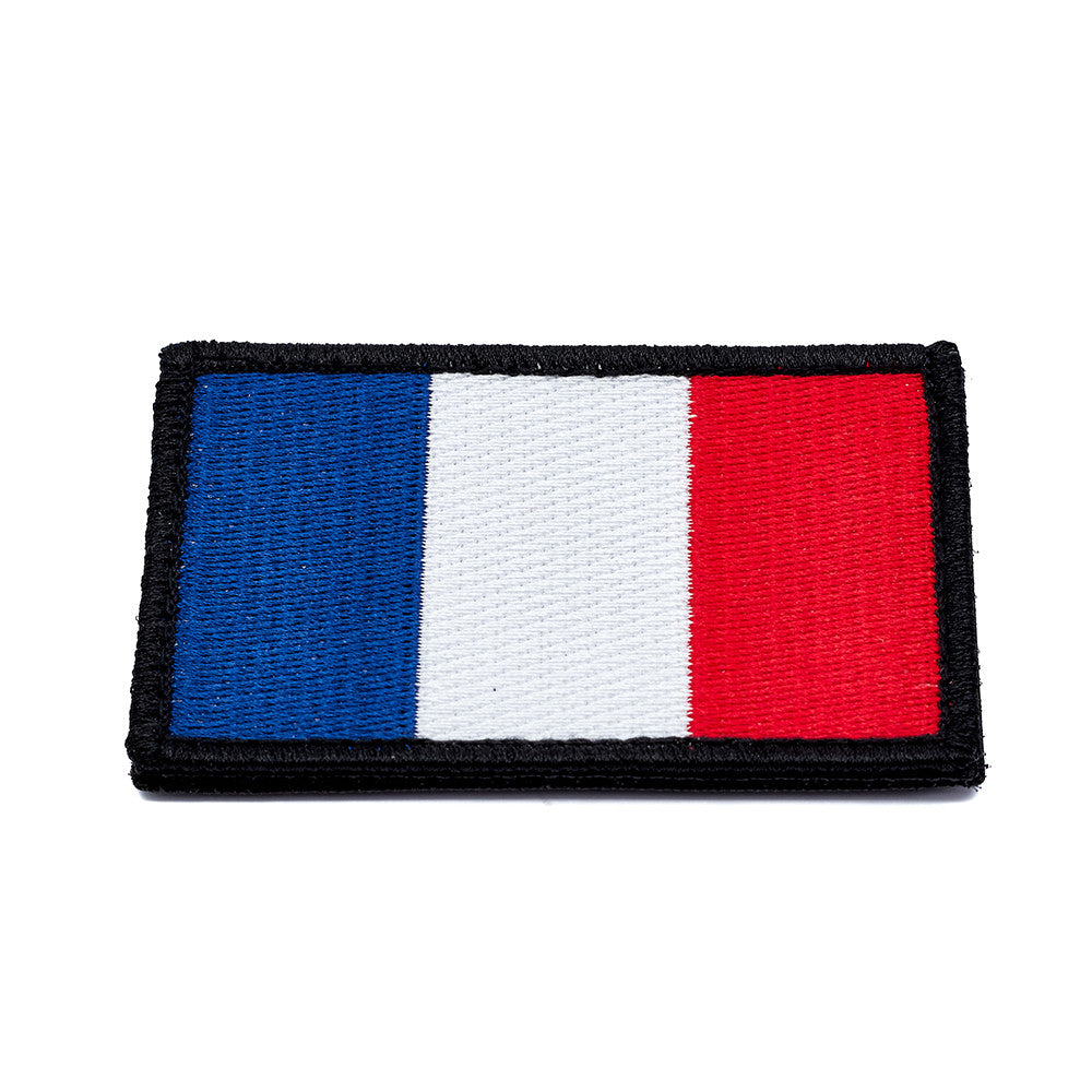 Eemann Tech - France Flag Embroidery Patch with Fastener Hook and Loop