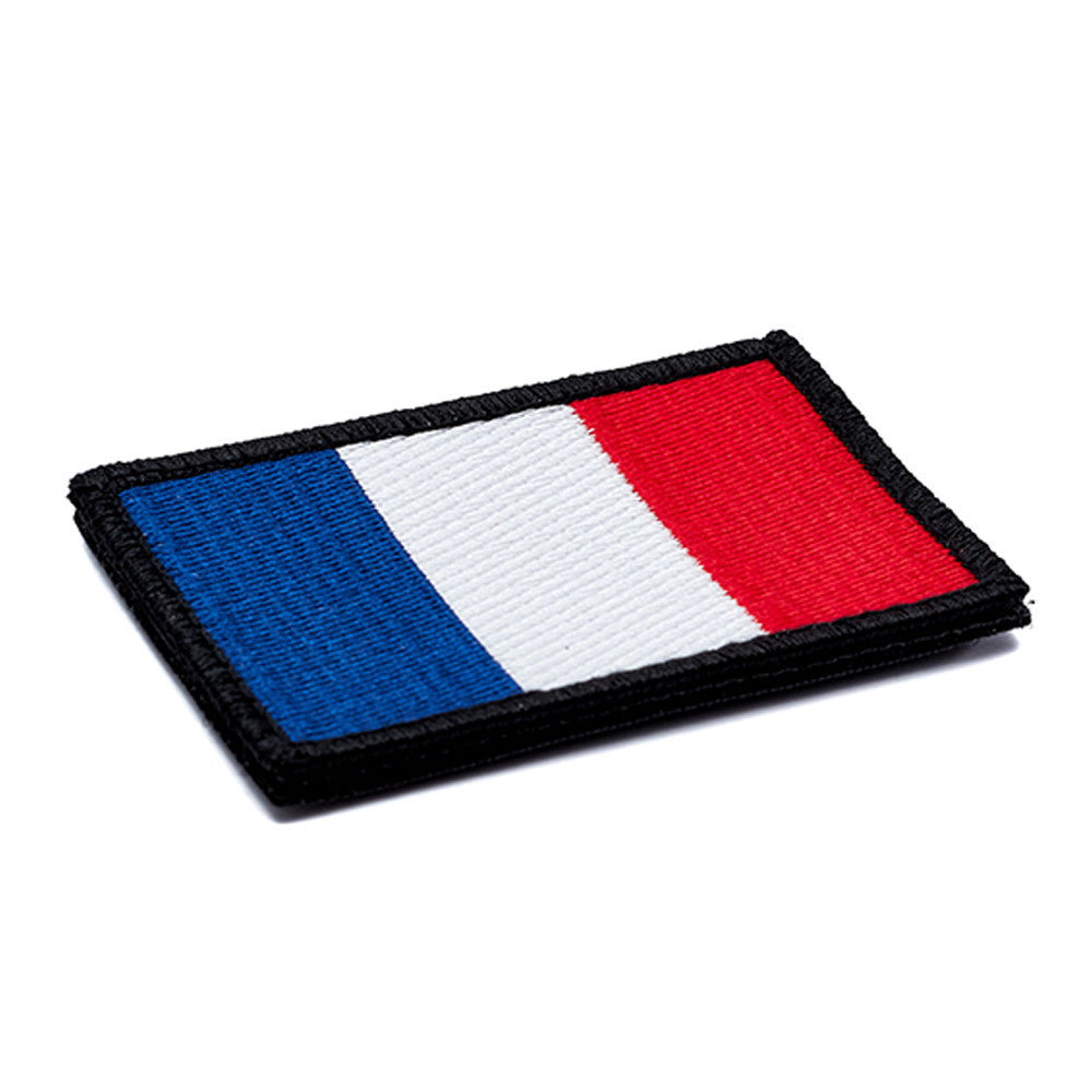 Eemann Tech - France Flag Embroidery Patch with Fastener Hook and Loop