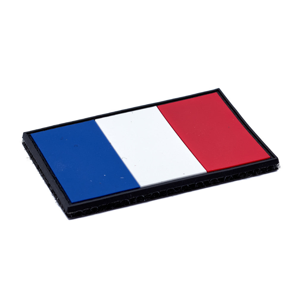 Eemann Tech - France Flag PVC Patch with Hook and Loop Fastener