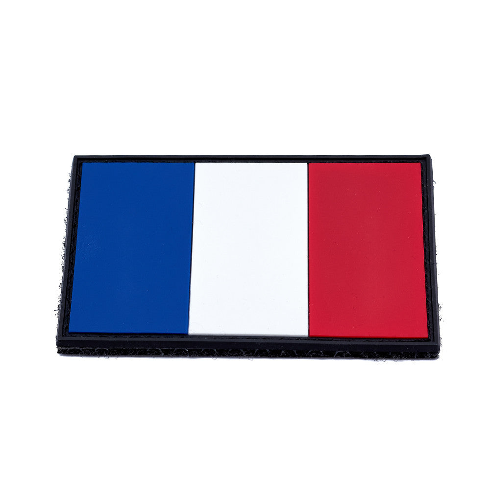 Eemann Tech - France Flag PVC Patch with Hook and Loop Fastener