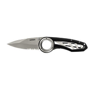 Svart Gerber Remix Tactical fällkniv med delvis tandad tantoklinga