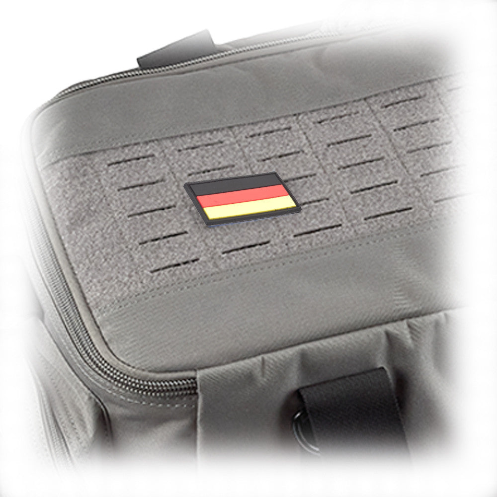 Eemann Tech - German Flag PVC Patch 3x5cm with Hook and Loop Fastener