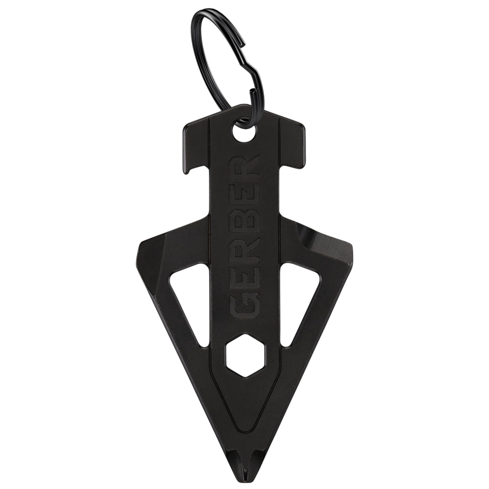 Svart Gerber Broadhead multiverktyg med nyckelringsfäste