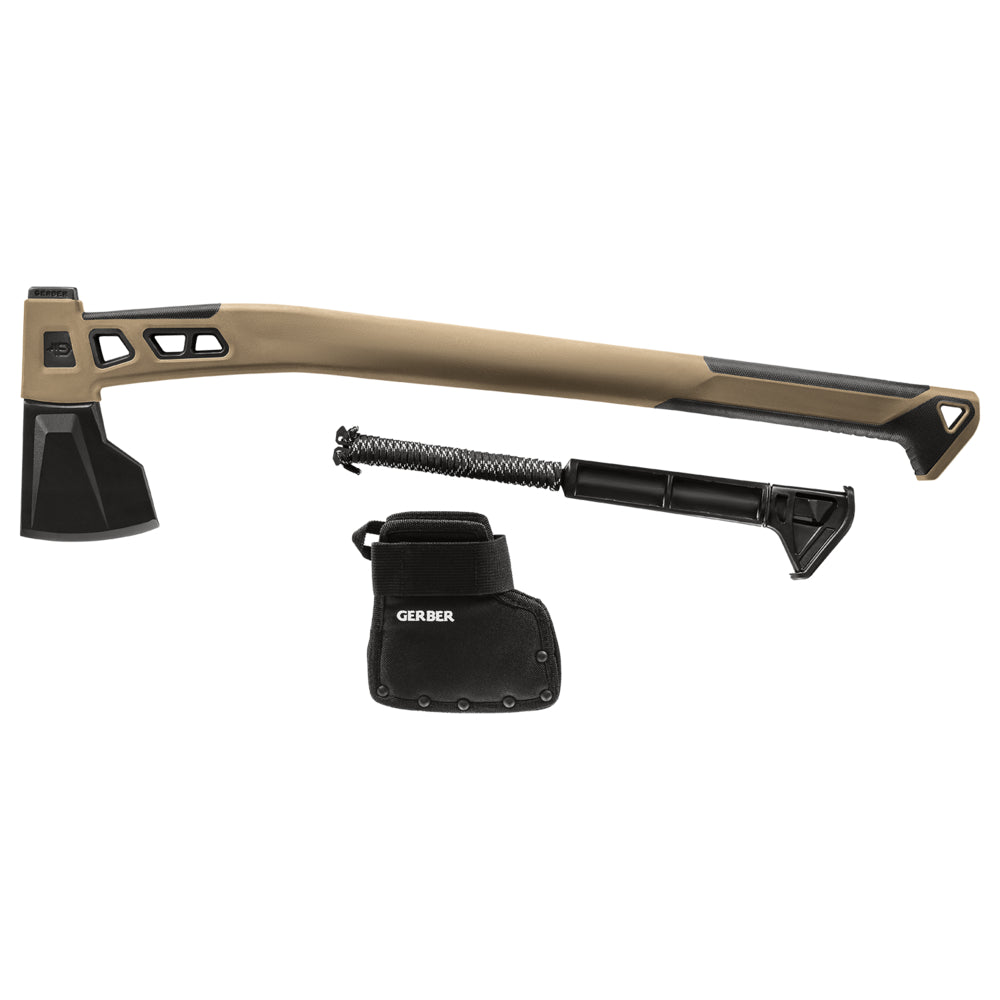 Gerber Bushcraft yxa i Coyote med gummigrepp – bild 3